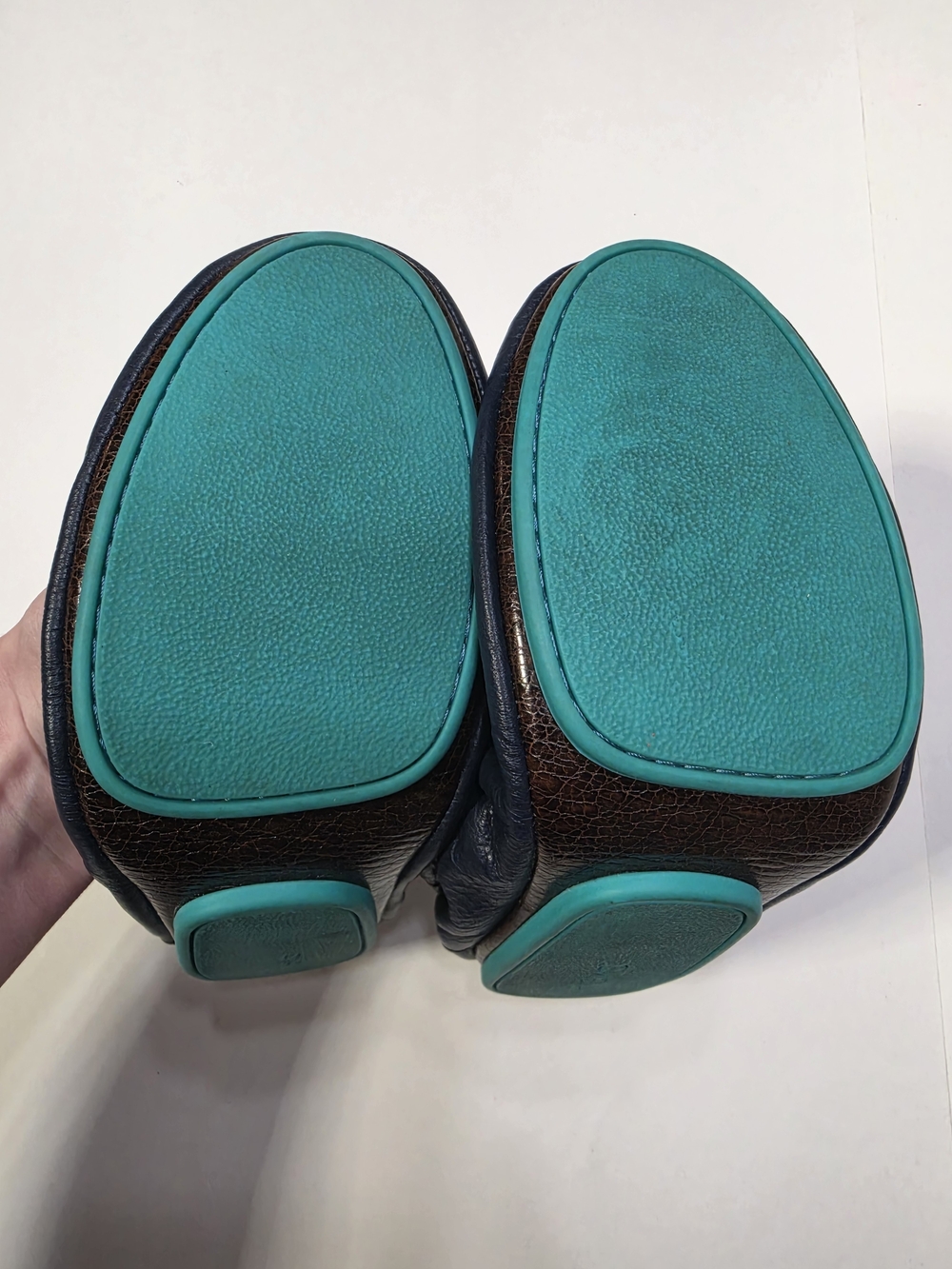 Tieks Women's Navy Blue Leather Ballet Flats Shoes Size 6 Spring Summer - Picture 4 of 8